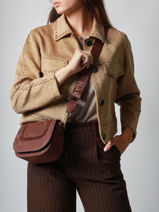 Crossbody Bag S Lasso Leather Etrier Brown lasso ELAS152S-vue-porte