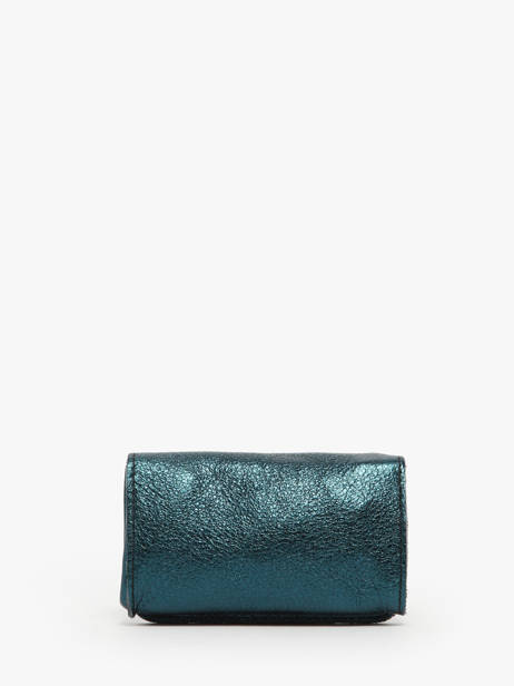 Leather Coin Purse Etincelle Irisée Etrier Green etincelle irisee EETI650 other view 2