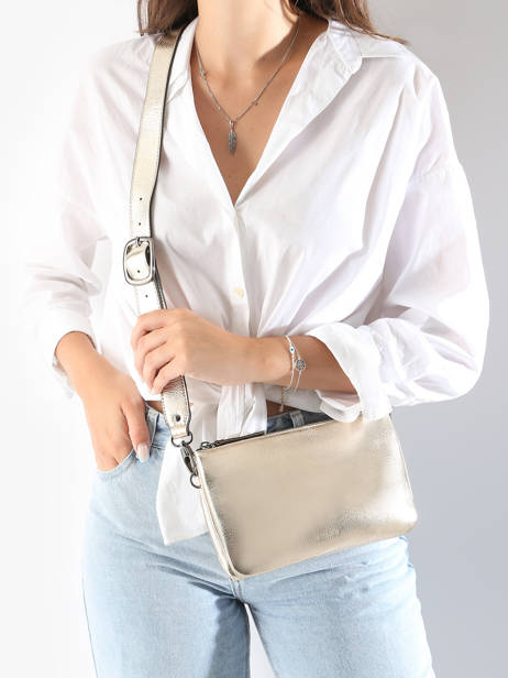 Shoulder Bag Emeraude Leather Etrier Gold emeraude EEME0142 other view 1