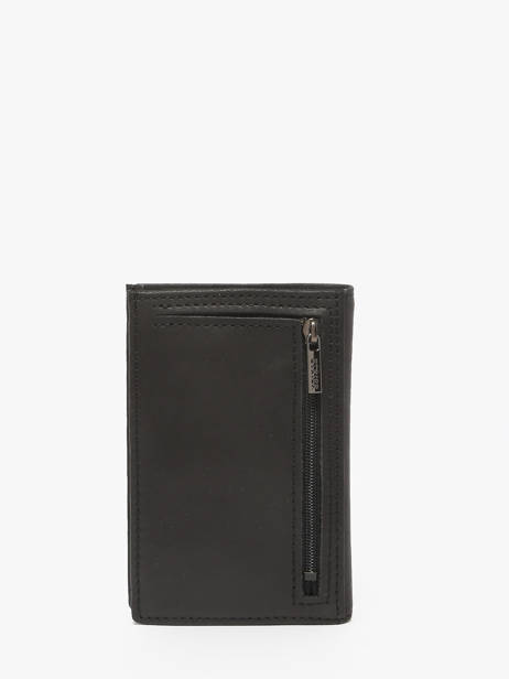 Compact Leather Wallet Oil Etrier Black oil EOIL027 other view 3