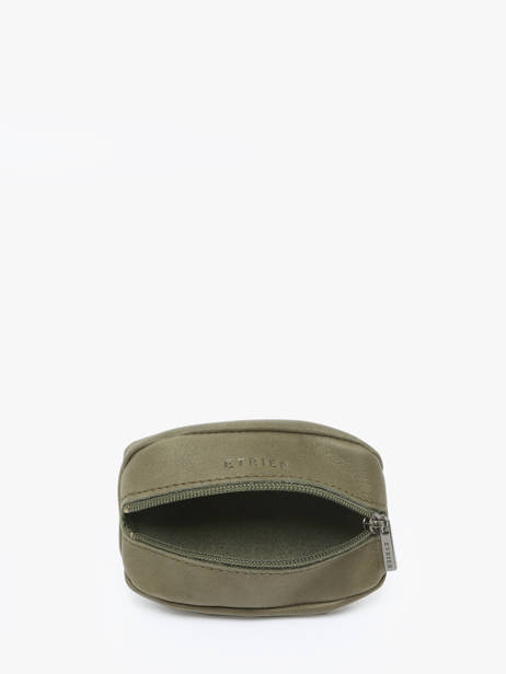 Leather Coin Purse Oil Etrier Green oil EOIL043 other view 1