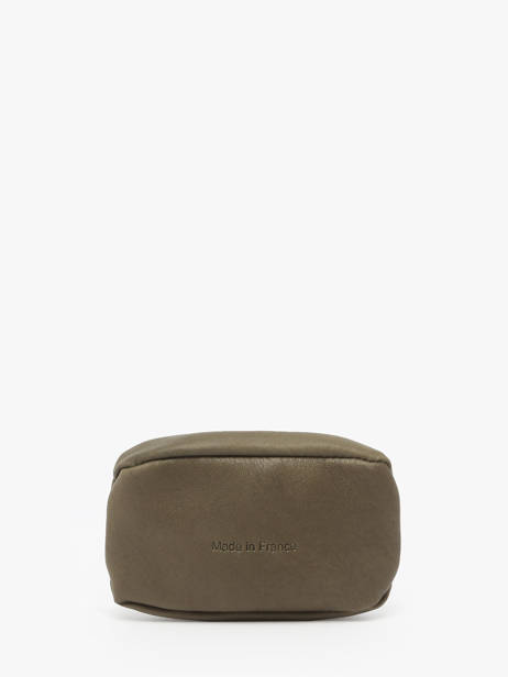 Leather Coin Purse Oil Etrier Green oil EOIL043 other view 2